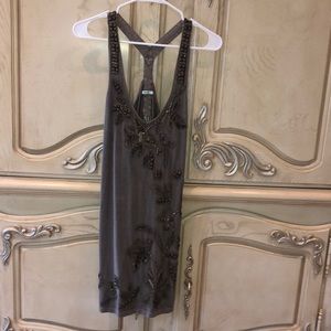 Urban outfitters gold beaded dress.